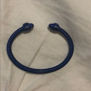 David yurman aluminum blue bracelet